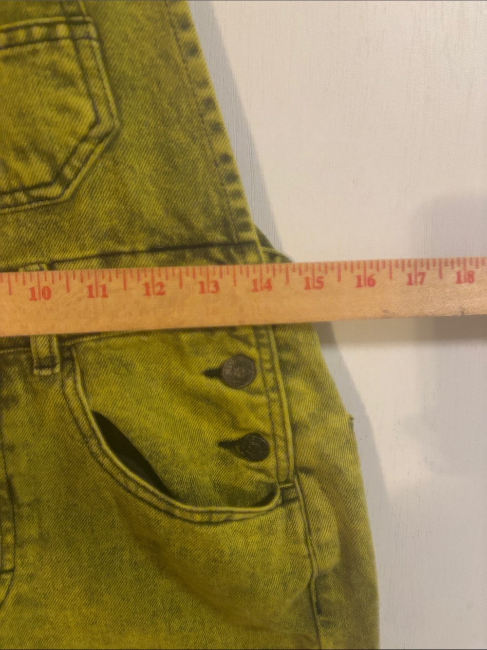 We The Free Ziggy Olive Green Relaxed Denim Overalls. XS - Picture 3 of 10